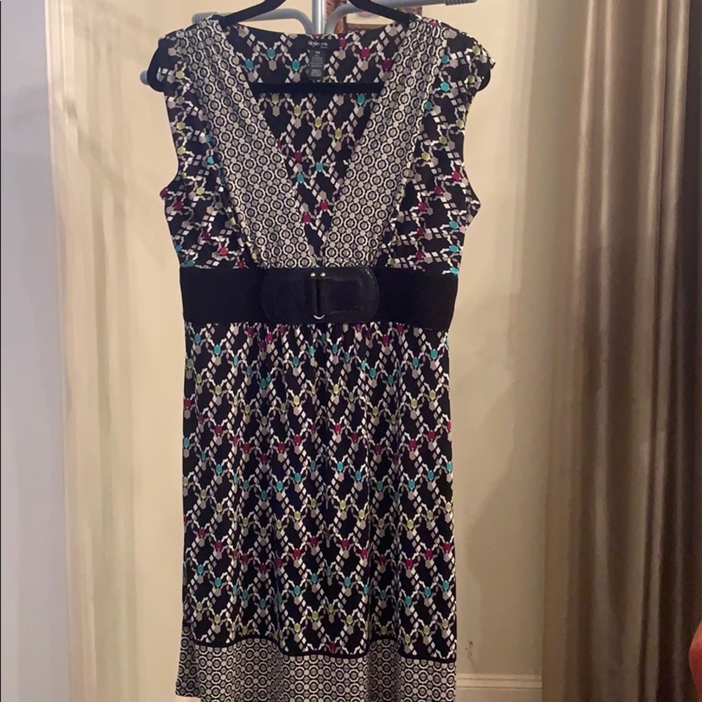 Style & Co Printed Dress